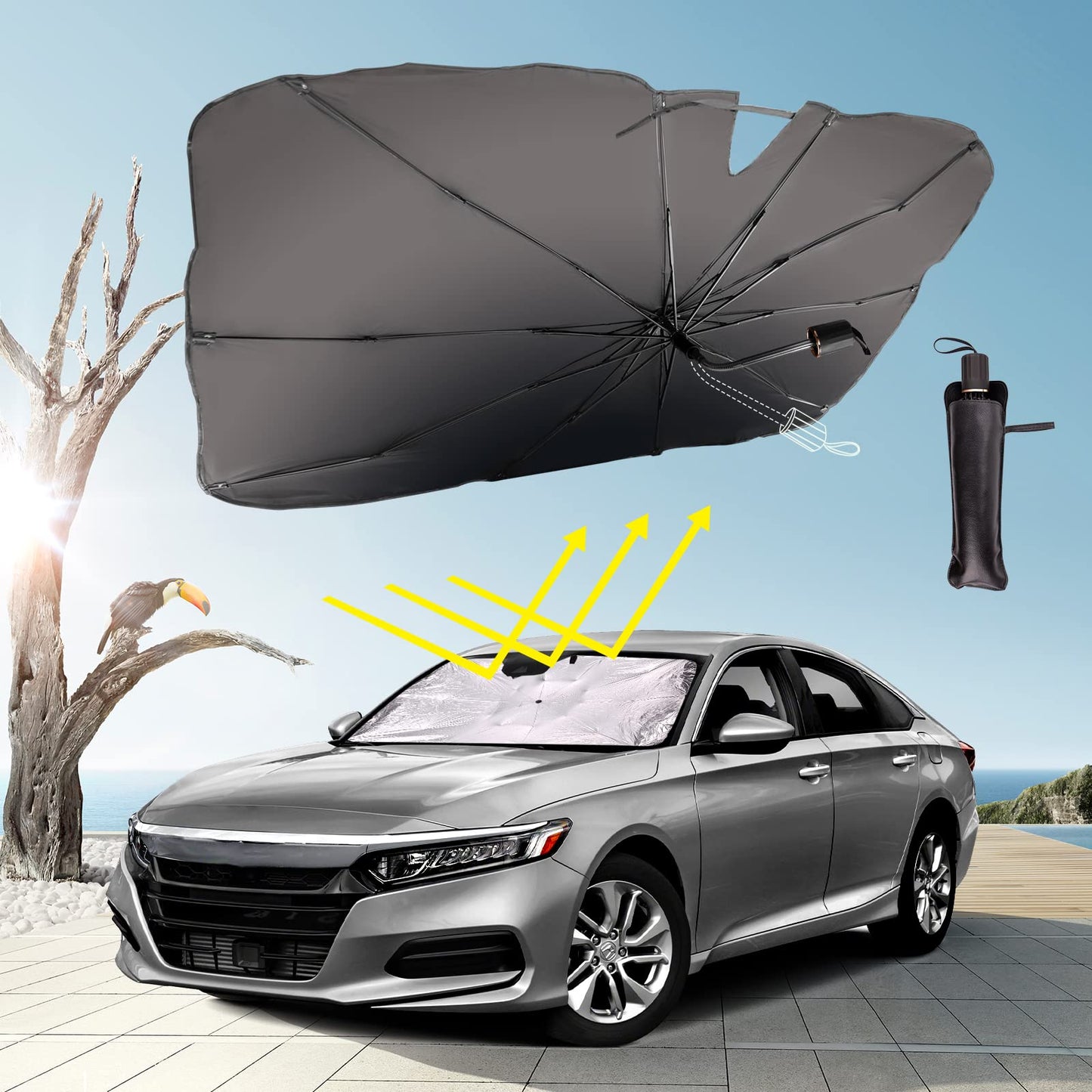 Parasol Plegable Para Parabrisas de Auto SunGuard™